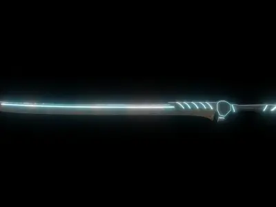 luminous sword 3D model