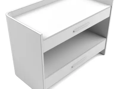 Universal Furniture - Nina Magon Nightstand 941B360 Low-poly 3D model