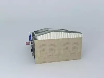 City street buildings  Free 3D model