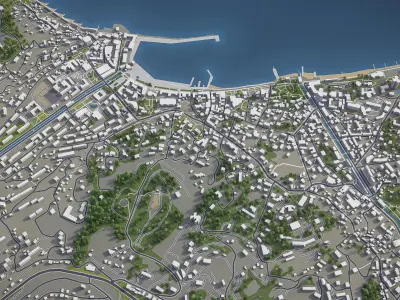 Yalta  Low-poly 3D model