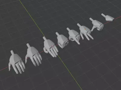 Black series Clone trooper Posed hands 3D print model