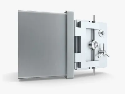 Bank Collection - Steel Bank Safe 3D model