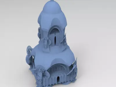 Angelic Holy Tower 2 3D model