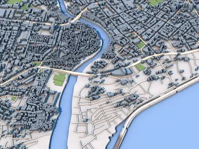 Davao City Philippine 3D model