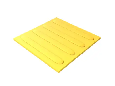 Blind Indicator Tactile Paving Tiles v2 002 Low-poly 3D model