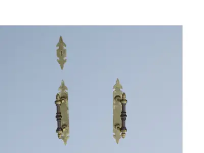 Door Handle Brass MODEL 3D model