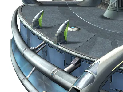 Spaceship - Human Scene 01 3D model