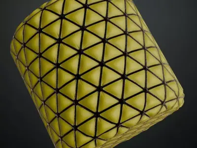 Greenish Sci-Fi Wall PBR Seamless Texture