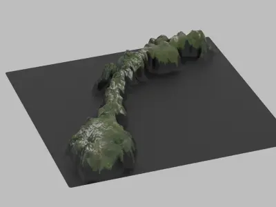 Norway Map Country Low-poly 3D model