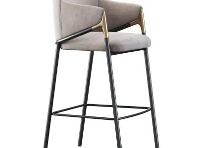Euler Counter  Bar Stool Set of 2 3D model