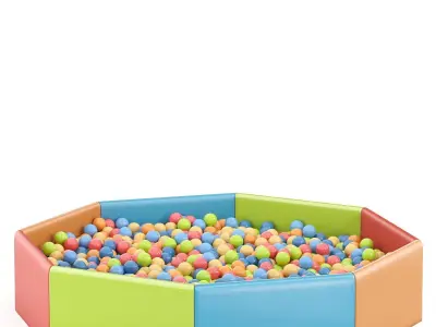  Dry ball pool 3D model