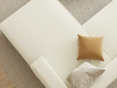 Modern residential indoorThe sitting room 3D model