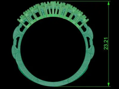 Jewelry ring 449 3D print model