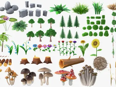  Cartoon Foliage Collection 