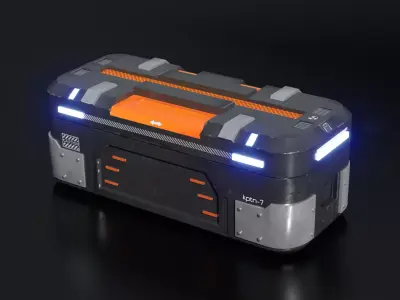 Sci Fi Box v2 Low-poly 3D model