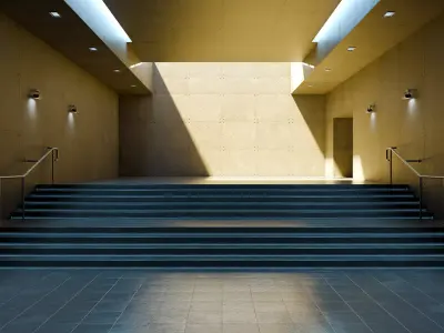 Free Concrete Brutalist Locations - Set of three Free 3D model