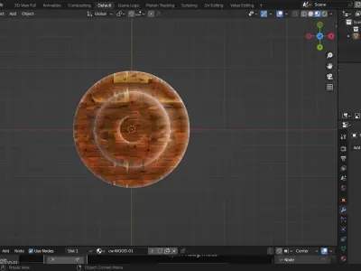 handle wooden mushroom 3D model