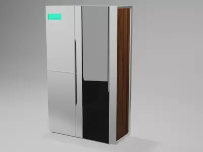 Sci-fi Cabinet Low-poly 3D model