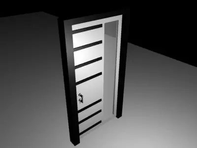 Office Door Low-poly 3D model