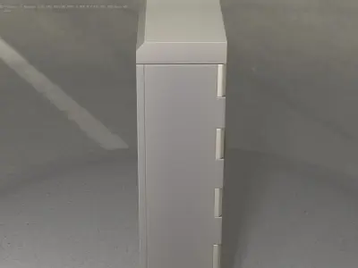 Electrical Distribution Cabinet 21 Low-poly 3D model