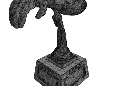 HighDetail Robotic Arm Display Model Low-poly 3D model