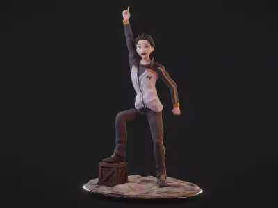 Subaru Natsuki - Re Zero 3D Print Figure 3D print model