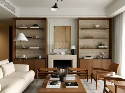 Interior Living Room Scene  3D model