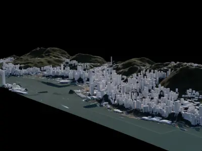 Hong Kong - China 3D model