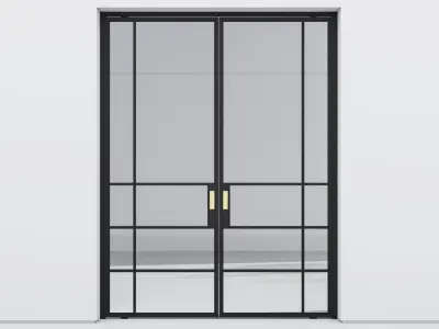 Aluminium door 301 3D model