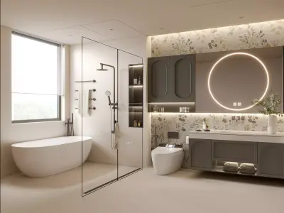 Modern Bathroom 3D Model 3D model
