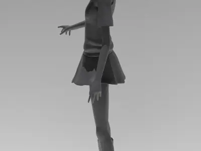 Misaka Mikoto 3D print model