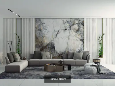 Living Room Interior Design 3D Model Pack
