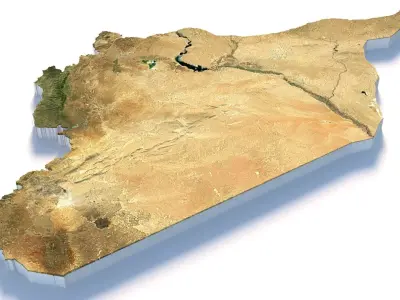 Syria Terrain Country 3D model