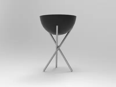 Fire Bowl 3d Model Low-poly 3D model