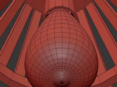 Orchard wooden pendant light 3D model