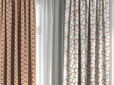 Curtain Set 172 3D model