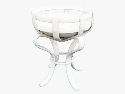 Iron Brazier Low-poly 3D model