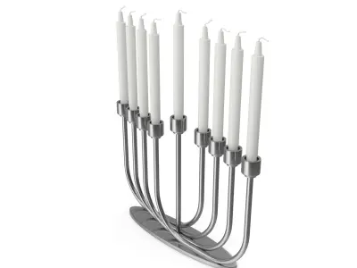 Rachel Menorah Free 3D model