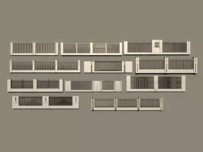 Landscape Wall Gate 3D model