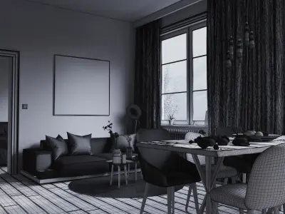 Archinteriors vol 64 for C4D - collection of modern apartments 3D model