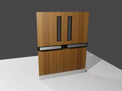 Double Door Backstage - Porta Dupla Low-poly 3D model