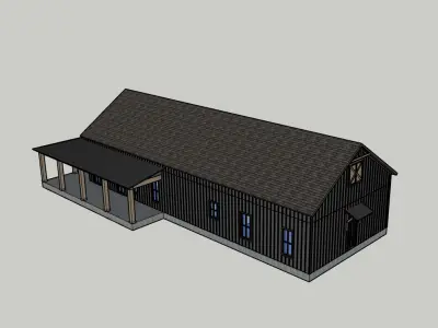 Old Town Creek House 3D Model 3D model