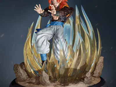 Gogeta ss4 3d print 3D print model