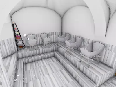 Pasa Hammam Bath Diyarbakir  Real Scale Architectural 3D Model 3D model