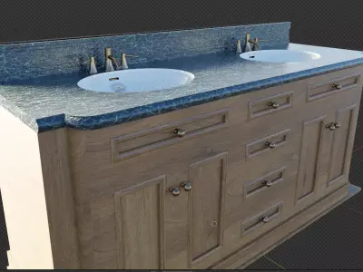 washbasin double Crapper 1910 Titanic  or Nomadic style  3D model