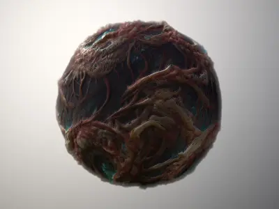 Material Skin Monster 14 Seamless PBR Texture Texture