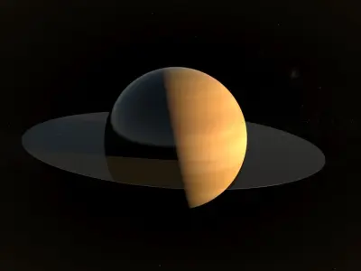 Planet Saturn 3D Model 8K Low-poly 3D model