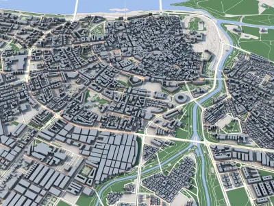 Badajoz City Spain 3D model