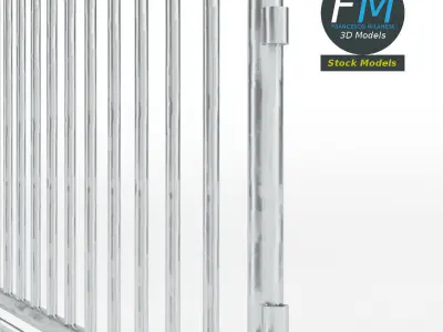 Street barrier 3D model