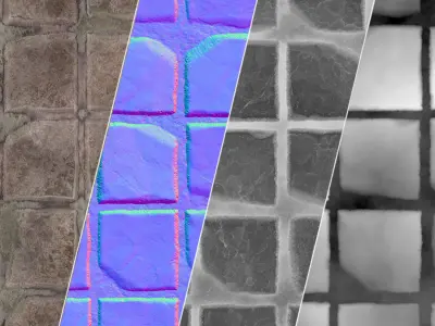 Procedural cobblestone  Texture